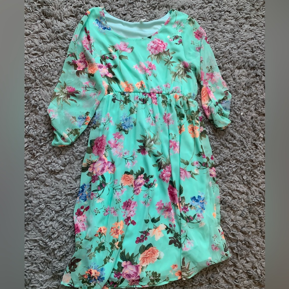 Pink blush maternity dress small